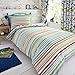 Happy Linen Company HLC Childrens Boys Girls Dinosaur Park Jurassic T-Rex Dino Green Reversible UK Single/US Twin Bedding Duvet Cover Set