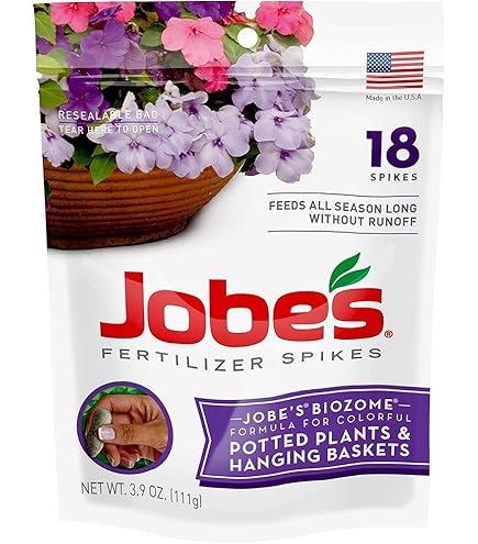 Amazon.com : Jobes 6105 Potted Plant & Hanging Basket Fertilizer