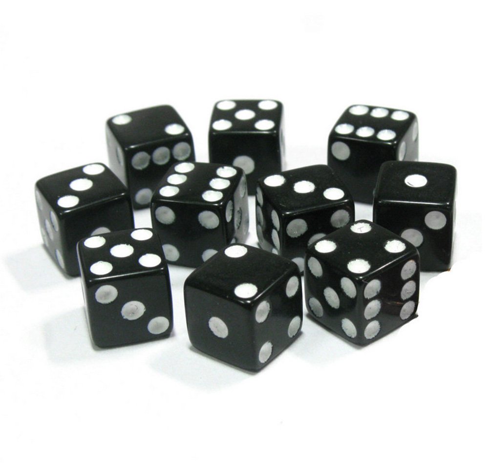 Laat Würfel Set von 100 PCS Würfel Kunststoff Casino Würfel Durchmesser