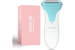 Lichilab Painless Women's Electric Razor & Bikini Trimmer - Waterproof Cordless Foil Shaver for Body,Legs,Underarms & Bikini Line,Wet/Dry TikTok Viral Hair Removal,olive/bg6y