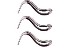 canjoyn Metal Smoking Pipe Stand Holder for Smoking Pipe Stainless Steel Tobacco Pipe Display Rack (Black - 3 PCS)