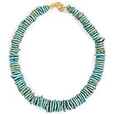 Maison Irem Women's Athens Necklace, Turquoise, Blue, One Size