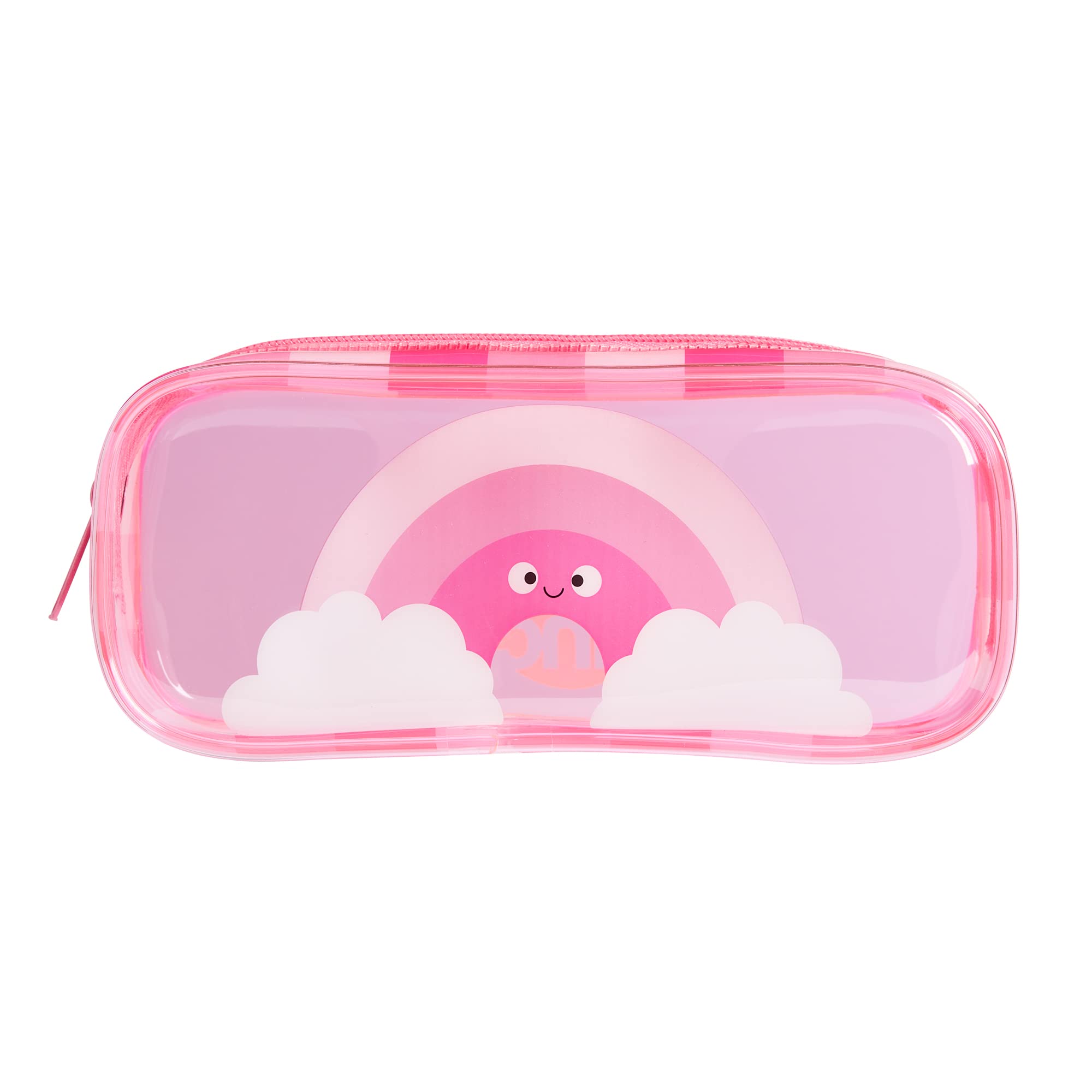 Tinc Cute Pink Transparent PVC School Pencil Case | Travel & Cosmetic Bag (MAPVPCPK) — image 1