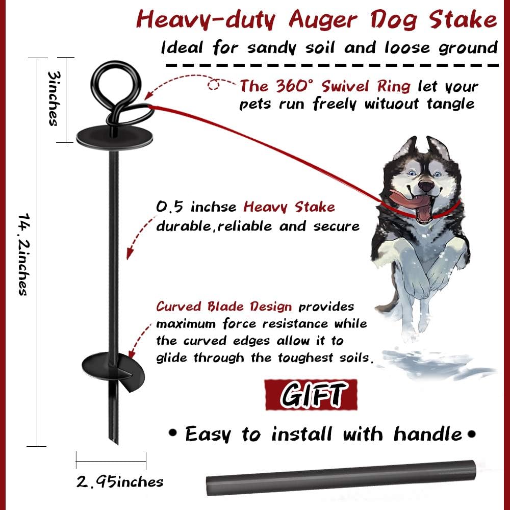 beach stake for dogs