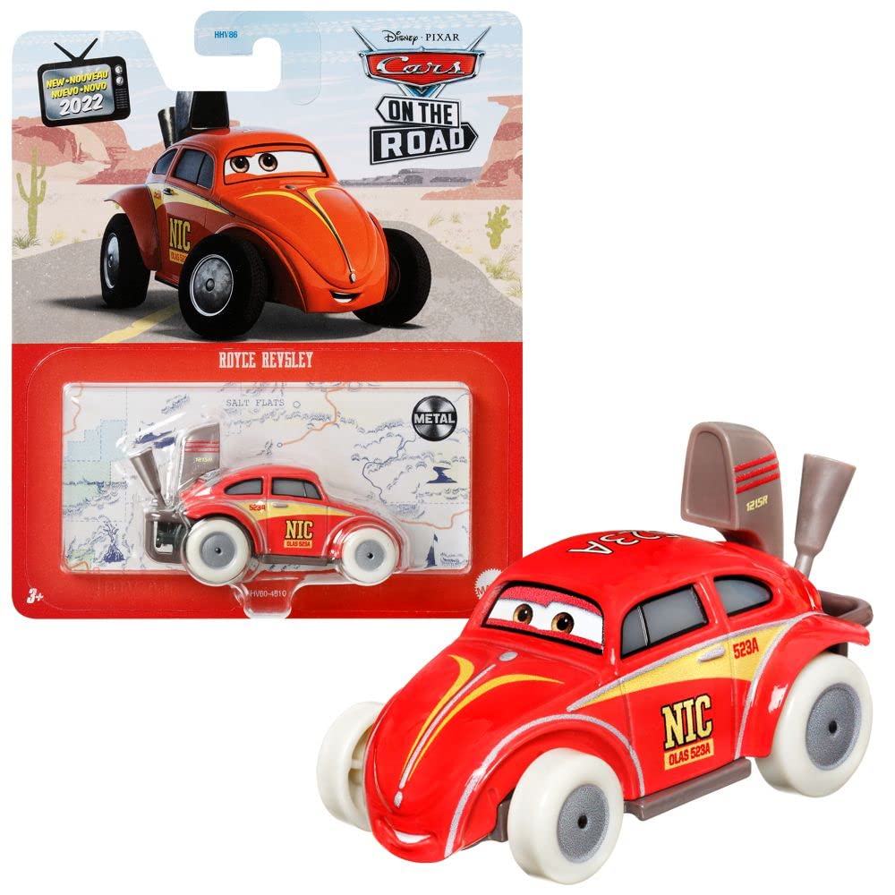 Mattel Selection Vehicles Racing Style Disney Cars Die Cast 1:55 Car, Type: Royce Revsley, (CDXV59) — image 1
