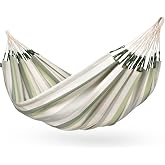 LA SIESTA Brisa Double Outdoor Hammock &mdash; Colombian-Made Polypropylene, UV &amp; Weather Resistant, for Backyard &amp; Patio - Cedar