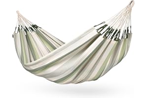 La Siesta® Large Double Brisa Classic Hammock, Outdoor Indoor Hammock Swing - Handmade Weather & Tear Resistant Patio Backyard Bedroom Hammock, Cedar
