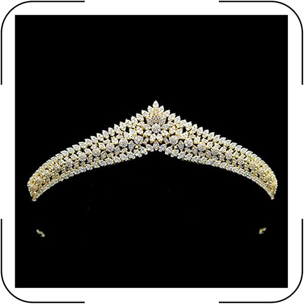 Amazon.com: CZ Cubic Zirconia Crystals Princess Wedding  display picture 1