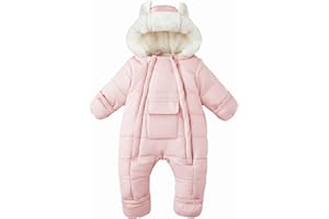 AiWMGL Baby Girls Boys Snowsuit Newborn Winter Clothes Jumpsuit Romper Infant Hooded Fleece Coat Jacket Outwear