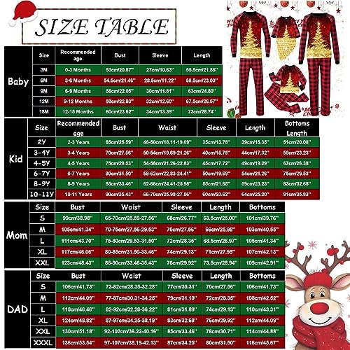 Kingspinner Family Matching Christmas Pajamas 2023 Trendy Matching Family Christmas Pajamas Sets Xmas Family Pjs Sleepwear