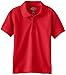 Dickies boys Short Sleeve Pique Polo, English Red, Medium 5-6