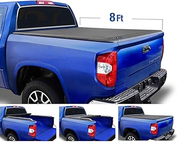 Amazon Com Tyger Auto T2 Low Profile Soft Roll Up Truck Bed Tonneau Cover For 2007 2020 Toyota Tundra Fleetside 8 Bed Tg Bc2t2085 Black Automotive