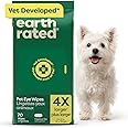 Earth Rated (A Canadian Company) Vet-Developed Pet Eye Wipes, Hypoallergenic Cleaner for Dogs & Cats Eyes to Remove Dirt, Fra