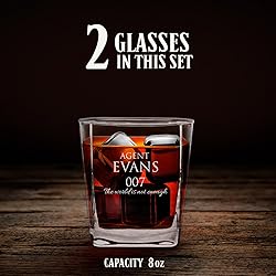 Maverton Whiskey Set with 2 Glasses for man