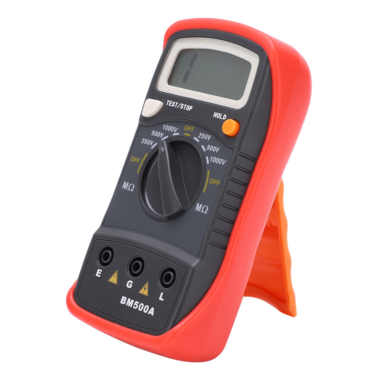 Insulation Resistance Tester BM500A 1000V LCD Display, Megohmmeter Digital with 1999MΩ Range, Electrical Test Instrument for Maintenance of Motors, Cables & Appliances