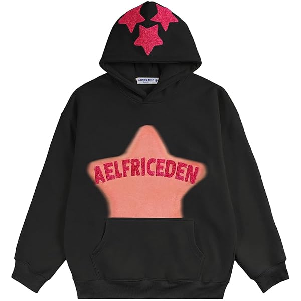 トップス BEEDEN PRINT OVER HOODIE Aelfric Eden Star Graphic Hoodie Streetwear Print Trend