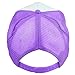 DALIX Trucker Cap Neon Purple Hat for Youth Baseball Caps