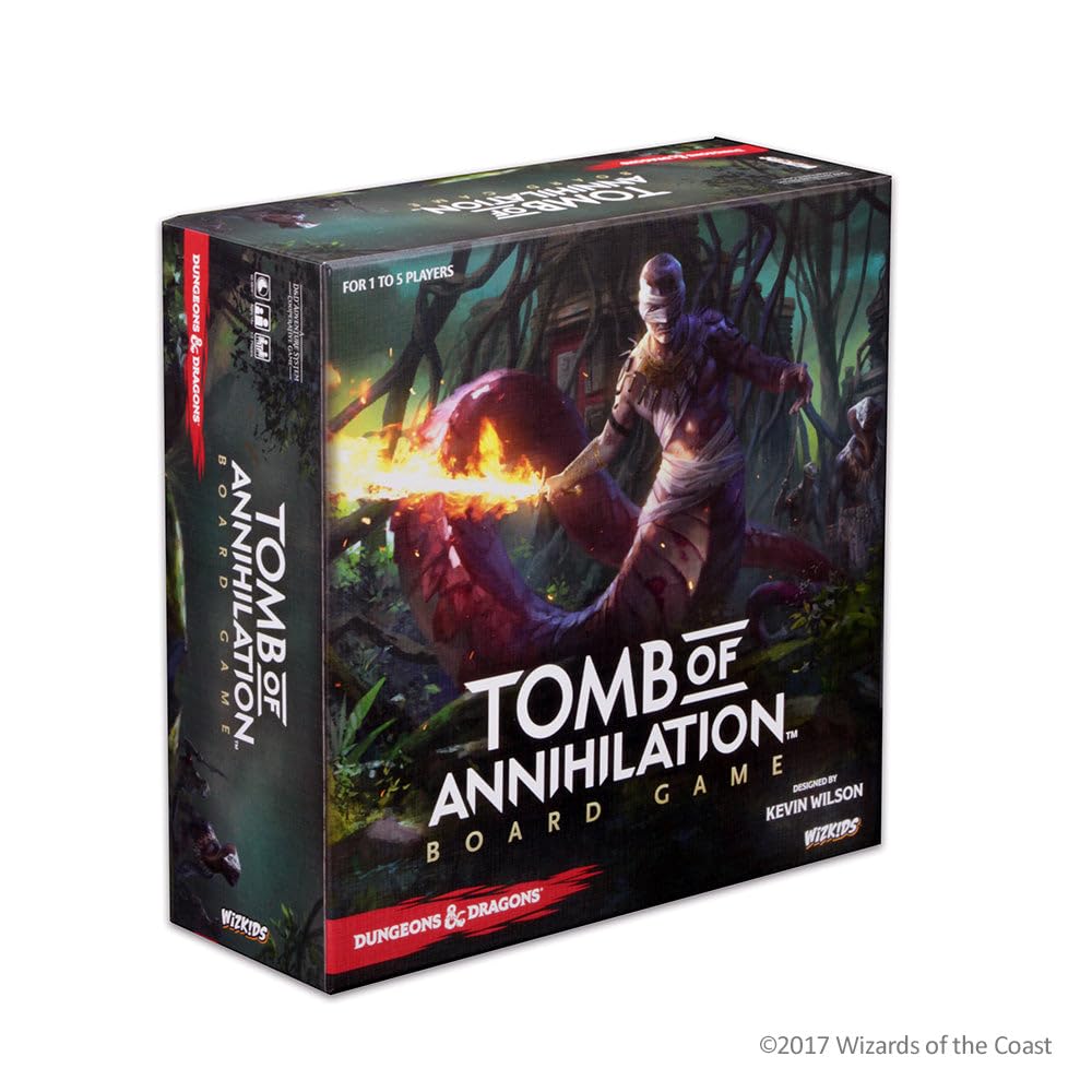 Wiz Kids | D&D Tomb of Annihilation | Board Game | Ages 14+ | 1 to 5 Players | 60 Minutes Playing Time