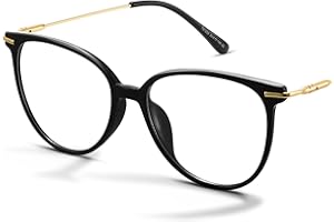 Gaoye Blue Light Blocking Glasses Women/Men, Fashion Round Cateye Frame UV Ray Filter Computer Gaming Glasses
