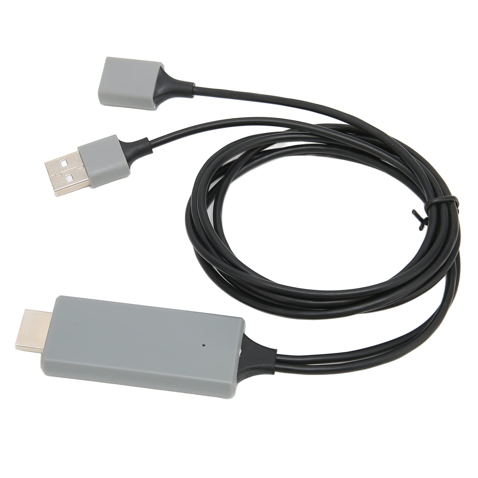 1080P HD Multimedia Interface Cable Adapter for TV Monitor Projector Share with Families and Friends, Compatible for IOS and System (Black)