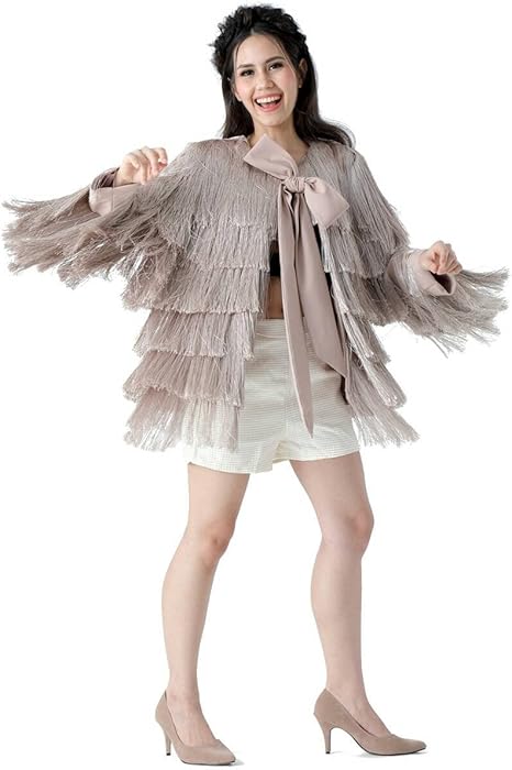 blazer with tassels