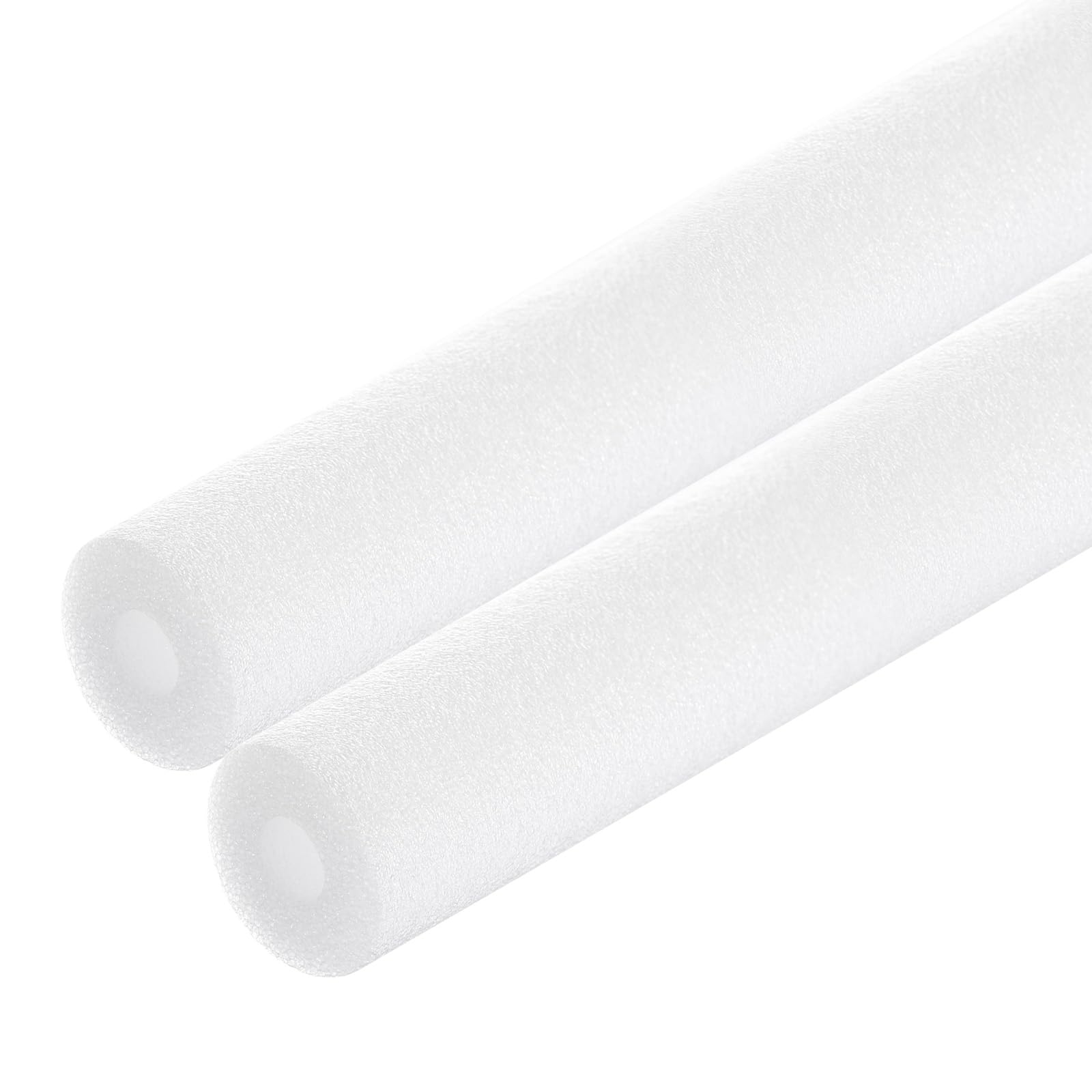 Rebower 2pcs Pipe Insulation Foam Tube 10x30mm 3ft Heat Preservation Foam Pipe [for Copper Water Pipe Freeze Protection] - White