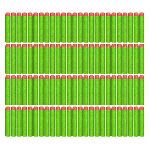 UPC 701703322184, 6MILES 200 Pcs 7.21.3 Cm EVA Foam Soft Refill Bullet Darts for Nerf N-strike Elite Series Blasters Kid Toy Gun Parts Play Game Slight Fast Firm Child Birthday Gift(Green)