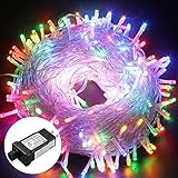Excelvan Safe Low Voltage 250 LEDs 50M Fairy String Lights 8 Modes for Indoor Outdoor Party Wedding Christmas Decoration, Multi Color