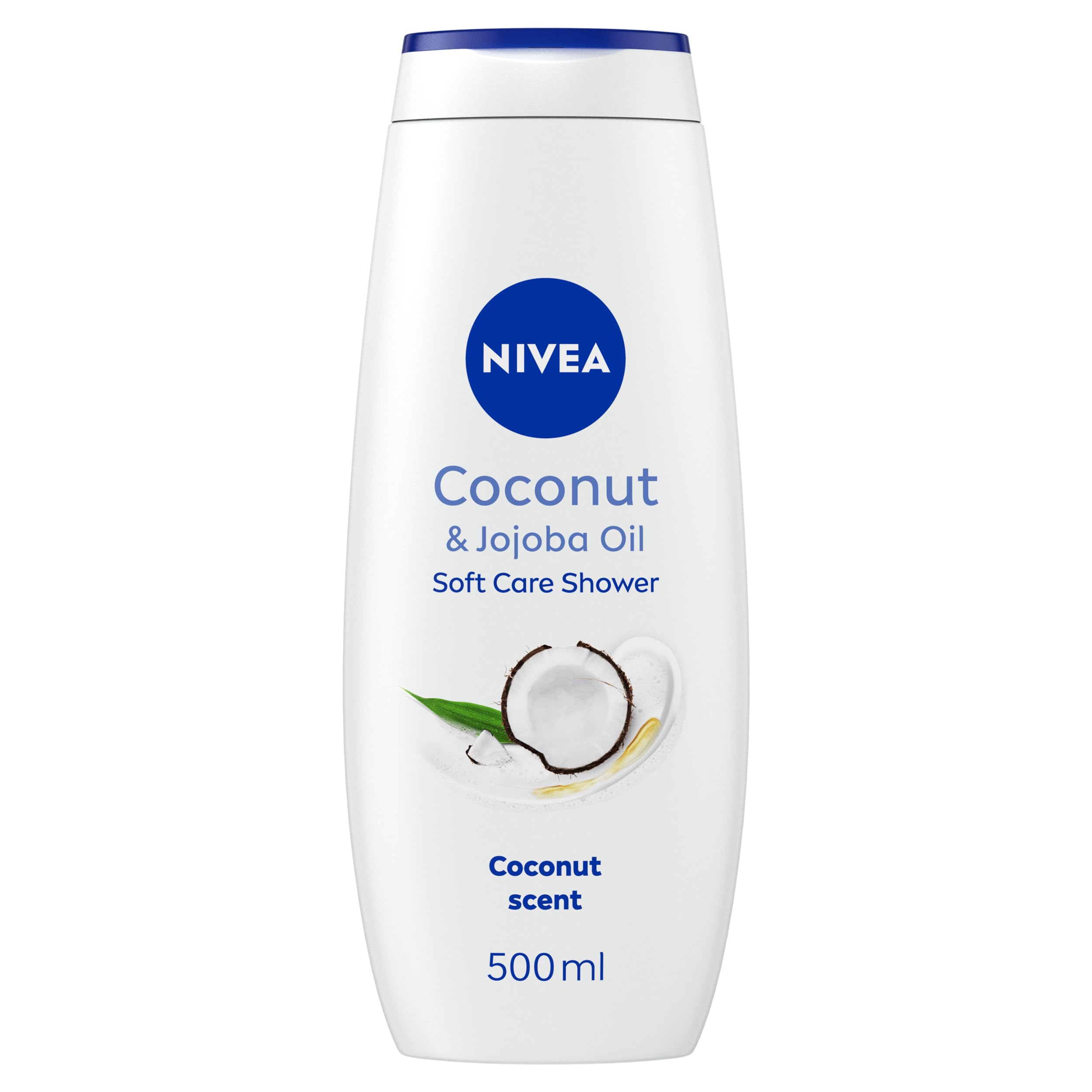 NIVEA Coconut & Jojoba Oil Shower Cream (500ml), Moisturising Body Wash with Coconut and Jojoba Oil, Caring Body Wash for Women, for Soft and Supple Skin