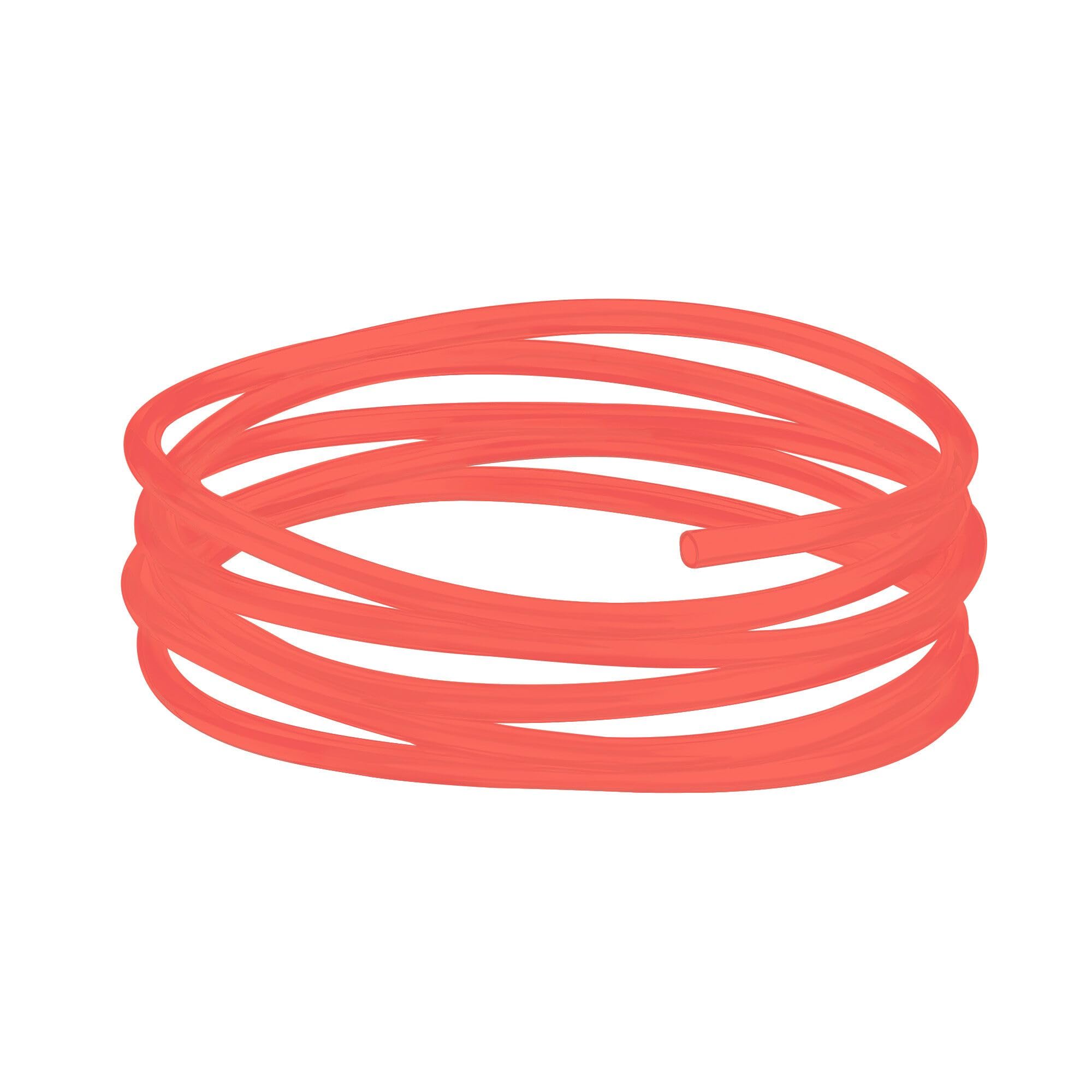 Aquarium Airline Tubing 5m Colorful Air Pump Rubber Hose Pipe Tube for Fish Tank (Red)