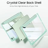 FINTIE Hybrid Case for iPad Air 11 M4/M3/M2 Green with Pencil Holder & Stand view 4