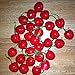 GOOTRADES Artificial Lifelike Simulation Red Cherries Fake Fruit for Party Decoration (Pack of 50)