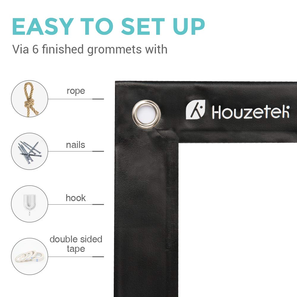 Projector Screen, 120 Inch Portable HD 16:9 Projection Screen Diagonal Foldable Indoor Outdoor Movie Screen with PVC Material