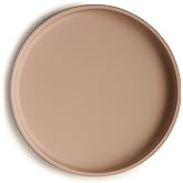 mushie Classic Silicone Suction Plate | BPA-Free Non-Slip Design (Natural)
