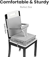 PandaEar Toddler Booster Seat with Backrest Travel High Chair Cushion view 9