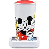 Mickey & Friends Glass Top Mug Warmer by Select Brands - Keeps Coffee, Tea & Soup Warm - 16 Oz Ceramic Mug with Rotating Lid - Illuminating Power Button - Warming Plate with Mickey Design