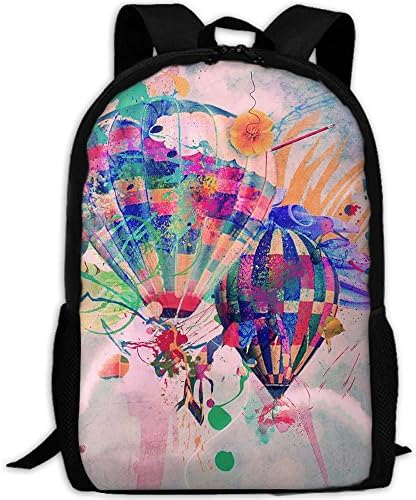 Adult Laptop Travel Hiking Backpack Hot Air Balloon Magic Sky School Multipurpose Bags Stylish Durable Daypacks