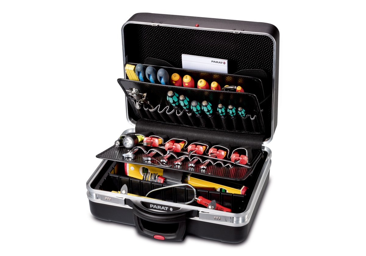 Parat 489550171"Classic" Tool Box with Combination Locks, Black, King