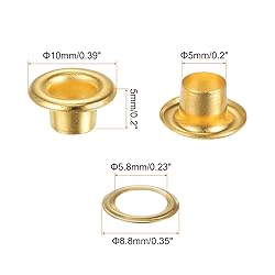 HARFINGTON 200 Set Color Round Grommets 5mm