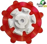 Pulsar Fast Twist 3.0 Red Spikes Cherry White Bag of 1 Set UK view 3