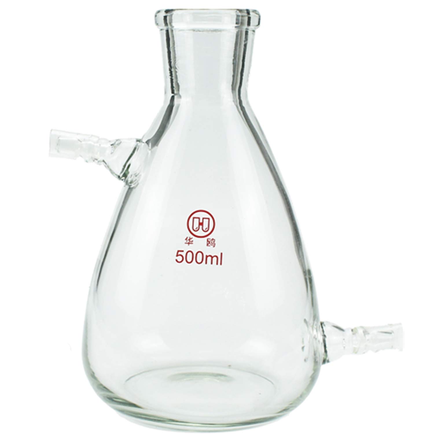 Deschem Glass Filtering Erlenmeyer Flask with Two Suction Vacuum