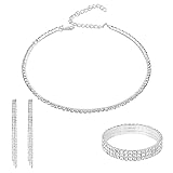 Rhinestone Jewelry Set for Women Rhinestone Choker