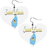 KOSUES Faux Leather Heart Shape Earrings Double Sided Drop Dangle Earrings Lightweight Women's Ear Accessories Jewelry Gifts