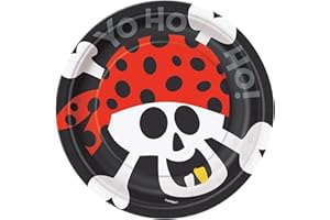 Pirate Party Dessert Plates, 8ct