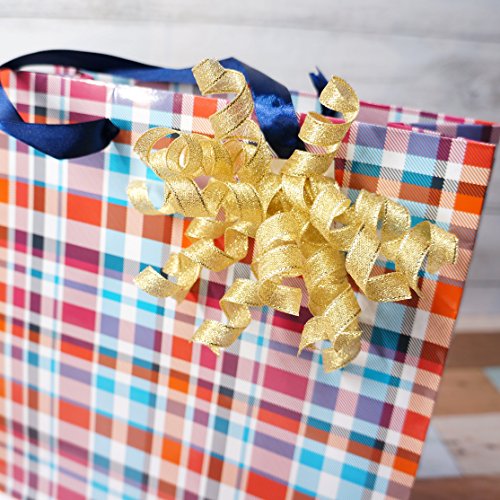 CT CRAFT LLC Burst Curly Bow 4 Inches Wide (6 Counts)Gold Large Gift