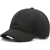 talajee Short Brim Unconstructed Soft Cotton Plain Baseball Cap Adjustable Washed Low Profile Dad Hat for Men Women