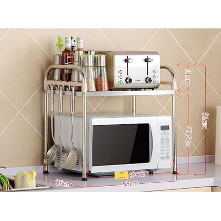 ZWJ- Estante de Almacenamiento de Cocina 2-Tier Estante De La ...