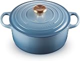 Le Creuset Signature Enamelled Cast Iron Round Casserole 24 cm Chambray