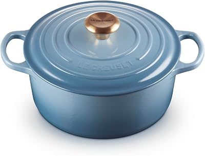 Le Creuset Signature Enamelled Cast Iron Round Casserole 24 cm Chambray