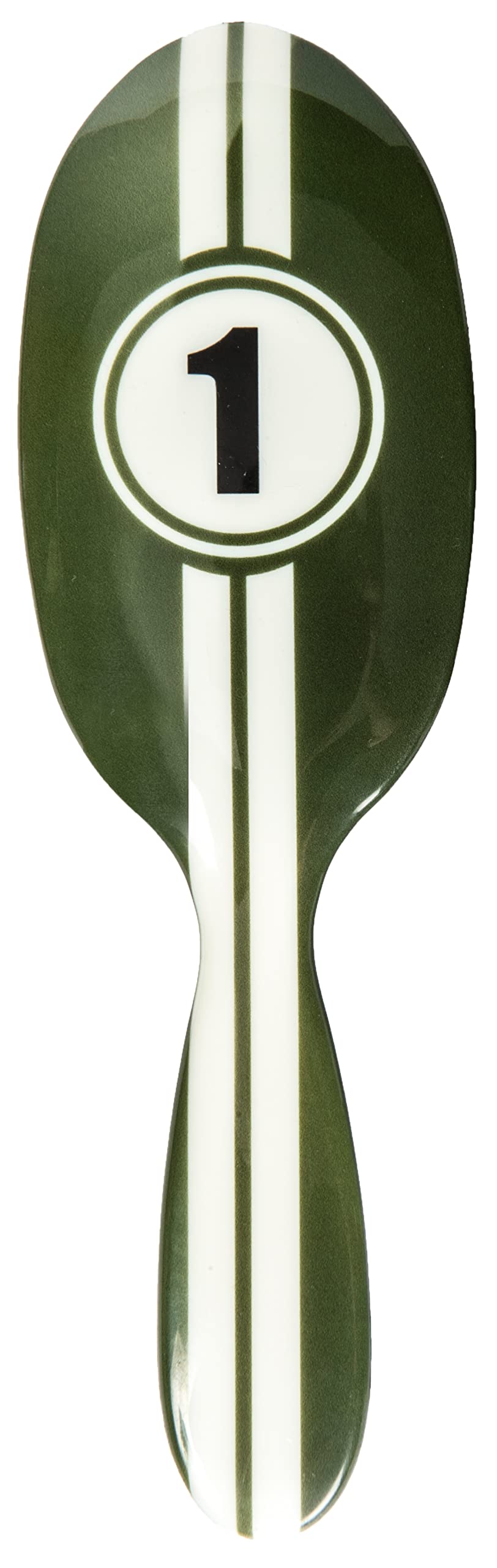 Rock & Ruddle Natural Pure Boar Bristle Hair Brush for Women and Kids (Large, 21cm) - Perfect for Wet or Dry Hair, Detangling Smoothing Blowdrying - Made in UK - Racing Stripes